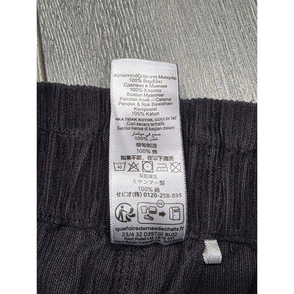 NEXT Black Corduroy Cotton Preppy Skirt (9 yrs) A004018 - Picture 10 of 11